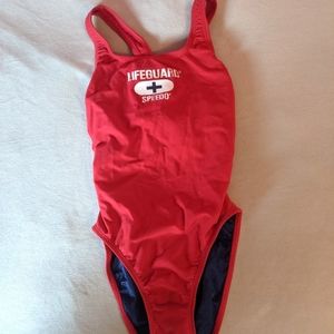 Speedo Lifeguard Swim Suit, Size 30